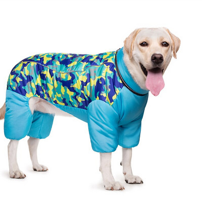 Oblečenie pre psov, zimná super teplá bunda pre veľkých psov, zahusťovacia bavlnená bunda, overal pre psov pre francúzskeho buldoga, nepremokavé oblečenie