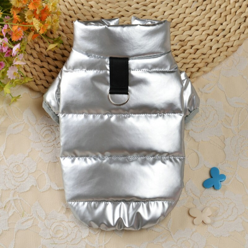 Oblečenie pre domáce zvieratá, nepremokavý kožený kabát pre psov, zimná teplá prešívaná bunda pre malé a stredné psy, čivava, francúzsky buldoček