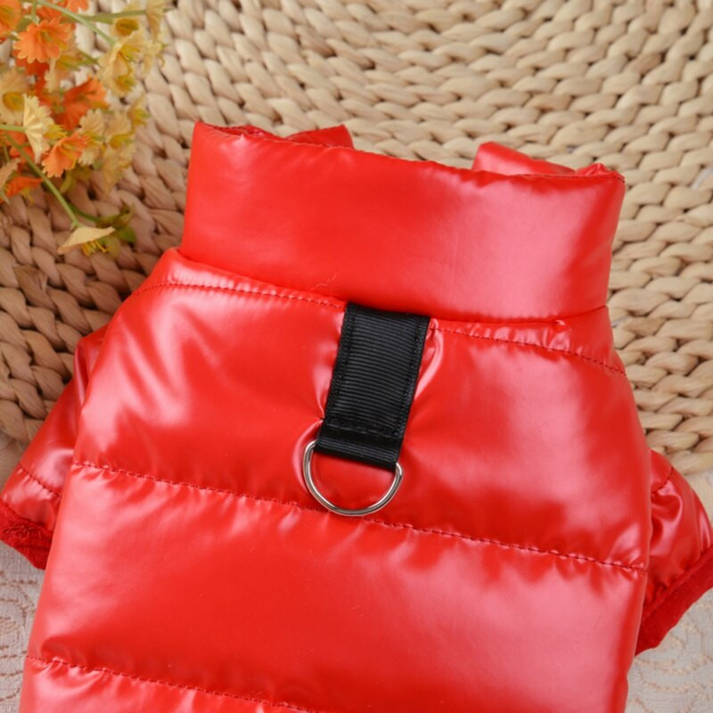 Oblečenie pre domáce zvieratá, nepremokavý kožený kabát pre psov, zimná teplá prešívaná bunda pre malé a stredné psy, čivava, francúzsky buldoček