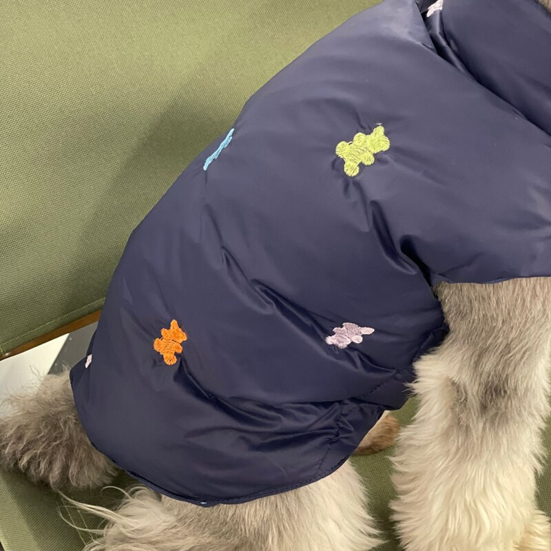 Soe karu sulejope mantel Lemmiklooma koera riided Multikas Paksud riided Koerad Väikesed armsad Chihuahua Print Sügistalv Talv valge poiss Kingitus