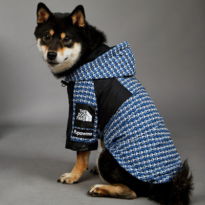 TheDogFace Polyester Dog Raincoat Ρυθμιζόμενο μπουφάν Άνετη στολή BlueRivet for Puppy Cute Dogs Lovely AccessoriesSupplier