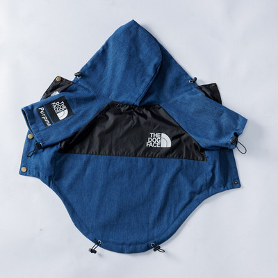 TheDogFace Polyester Dog Raincoat Ρυθμιζόμενο μπουφάν Άνετη στολή BlueRivet for Puppy Cute Dogs Lovely AccessoriesSupplier