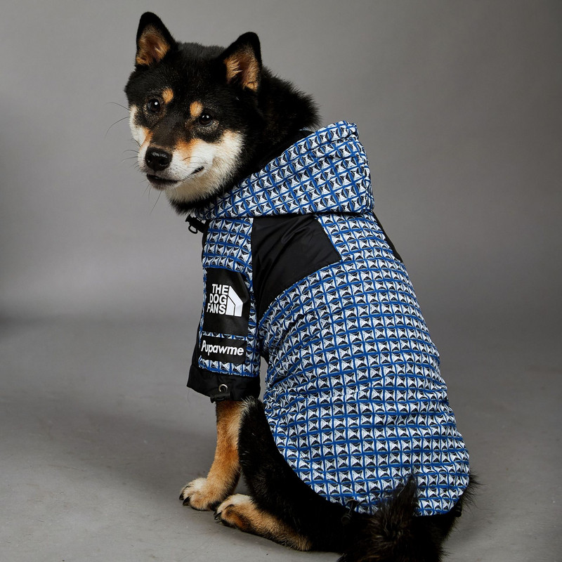 TheDogFace Pelernă de ploaie pentru câini din poliester Jachetă reglabilă Costum confortabil BlueRivet pentru cățeluș Câini drăguți Accesorii minunate Furnizor