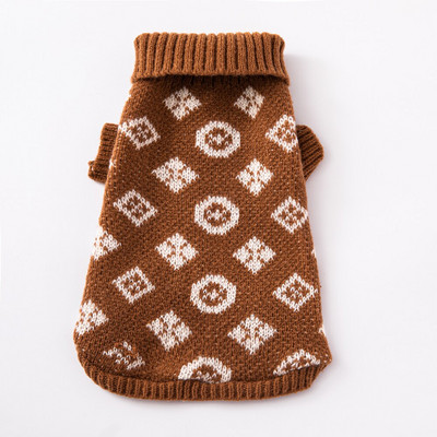 Pulover pentru animale de companie cu gât rotic la modă de toamnă/iarnă Haine moi și confortabile pentru câini Schnauzer Corgi pentru câini mici și mijlocii