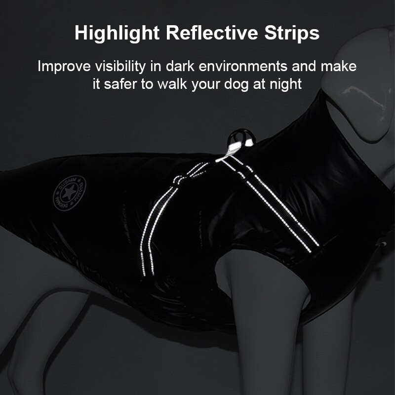 Talvised soojad lemmikloomakoerariided Suurte koerte jope Väikesed keskmised suured koerte mantel Chihuahua polsterdatud riided Prantsuse buldogi kostüüm S-7XL