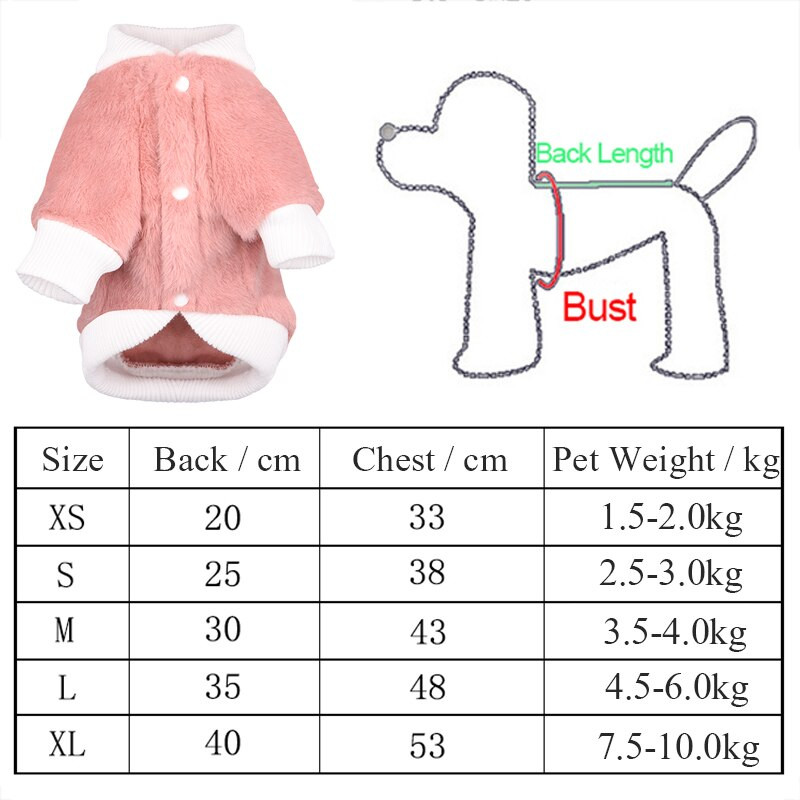 Haină drăguță pentru câini din lână pentru câini de talie mică Jachetă de iarnă îmbrăcăminte caldă pentru animale de companie pentru haine pentru câini pulover haine chihuahua