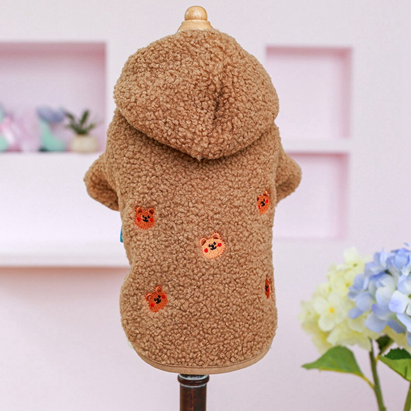 Iarnă pentru câini din lână de miel haine termice Hanorac pentru câini Jachetă termică pentru câini ținute pentru cățeluș haină pisica hanorac îmbrăcăminte