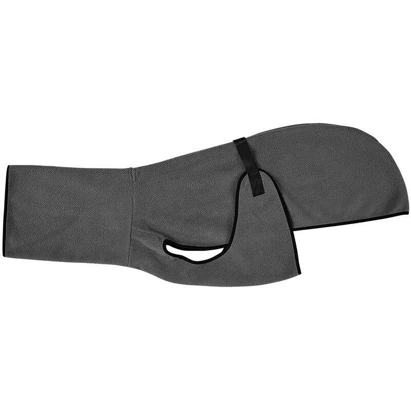 Benepaw Jachetă de iarnă pentru câini de culoare solidă, caldă, pentru cățeluș, vestă reglabilă pentru animale de companie, haine cu glugă, haine moale din lână pentru cățeluș