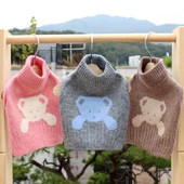 Pletený sveter pre psov, sveter s kreslenými postavičkami, mačací plyšový sveter, zimné oblečenie pre šteniatka, teplé domáce oblečenie, mäkké oblečenie pre dvojnohých psov