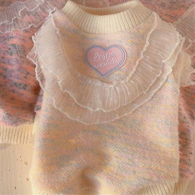 Pits Sweet Kudumine Kampsun Lemmiklooma Koera Riided Puuvillased Koerad Riietus Kass Väike Soe Armas Sügis Talv Valge Mood Tüdruk Chihuahua