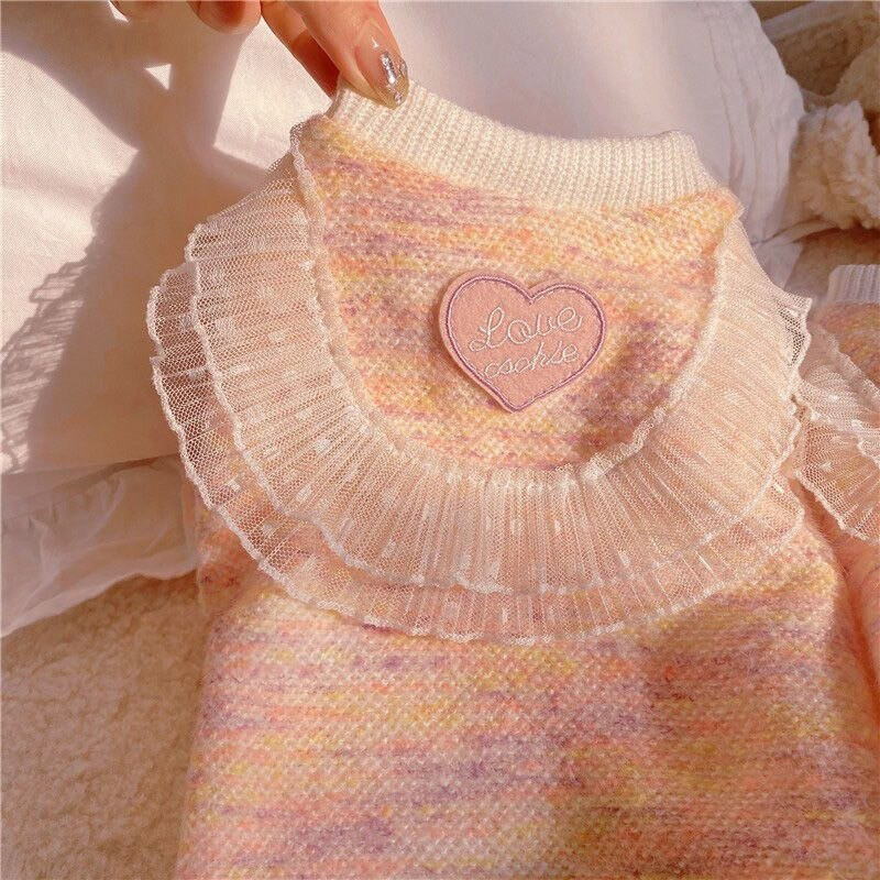 Pits Sweet Kudumine Kampsun Lemmiklooma Koera Riided Puuvillased Koerad Riietus Kass Väike Soe Armas Sügis Talv Valge Mood Tüdruk Chihuahua