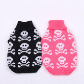 Mačka Pes Sveter Lebky Žakárový Domáce zvieratá Šteniatko Kabát Bunda Teplý Sveter Oblečenie Pre Psy Mačky Malé Stredné