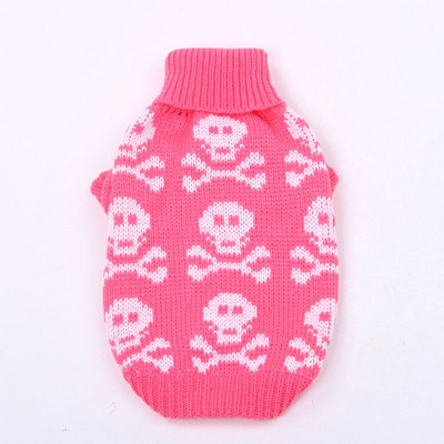 Mačka Pes Sveter Lebky Žakárový Domáce zvieratá Šteniatko Kabát Bunda Teplý Sveter Oblečenie Pre Psy Mačky Malé Stredné