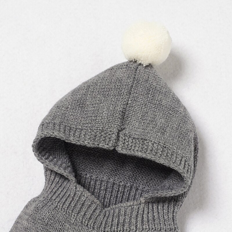 Koera kassi riided kampsun, kootud armas pompoon, süda Lemmikloomarõivad kapuutsiga nööpidega koerariided