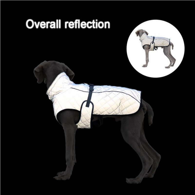 Pet Charge jope koera vest Talvine hubane veekindel tuulekindel täielikult helkurriided suur koeramantel keskmise suurusega koertele kostüüm