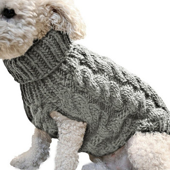 Winter Warn Cat Dog Clothes Warm Dog Pulover for Small Yorkie Pet Clothes Coat Knitting Crochet Clothes Cat Clothes Pet