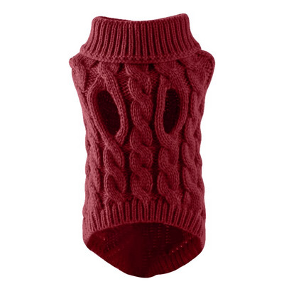 Winter Warn Ρούχα για σκύλους γάτας Ζεστά πουλόβερ σκύλου για μικρό παλτό ρούχων κατοικίδιων ζώων Yorkie Πλεκτομηχανές Ρούχα για γάτες Ρούχα για κατοικίδια