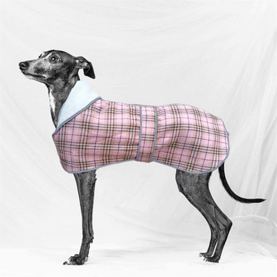 Oblečenie pre psov Luxusný dizajnérsky zimný teplý škótsky kockovaný kabát pre stredne veľké psy s hrubou flísovou podšívkou, reflexná bunda pre domáce zvieratá