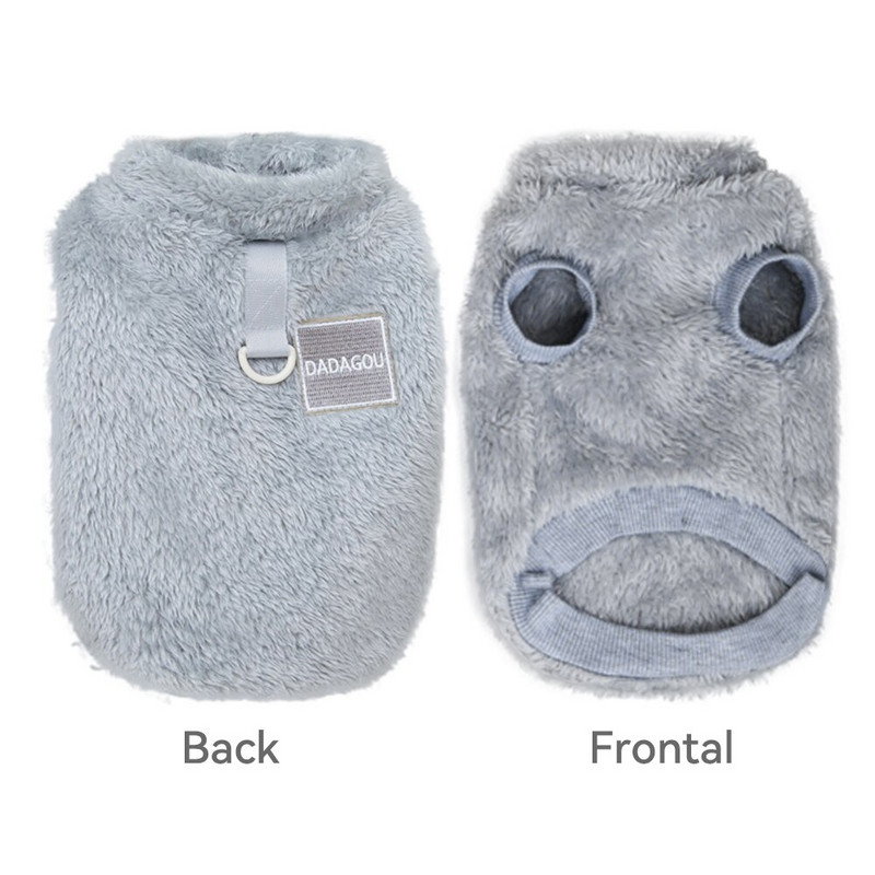 Ρούχα για κατοικίδια Fleece Ζεστό γιλέκο σκύλου Παλτό Πουλόβερ Κουτάβι Πουλόβερ Γάτα Ένδυση για κατοικίδια Μονόχρωμο Ζεστό γιλέκο για κατοικίδια