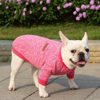 Класическо палто за малко куче, котка, моден плътен пуловер, яке за кученца, суичър, зимно топло чихуахуа, френски булдог, домашни любимци