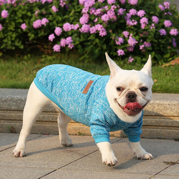 Класическо палто за малко куче, котка, моден плътен пуловер, яке за кученца, суичър, зимно топло чихуахуа, френски булдог, домашни любимци