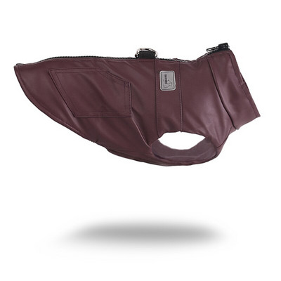 Jachetă din piele de lux pentru câini. Jachetă impermeabilă cu fermoar complet, cu lesă, inel în D, haine pentru câini de iarnă pentru câini mici, mijlocii mari, buldog