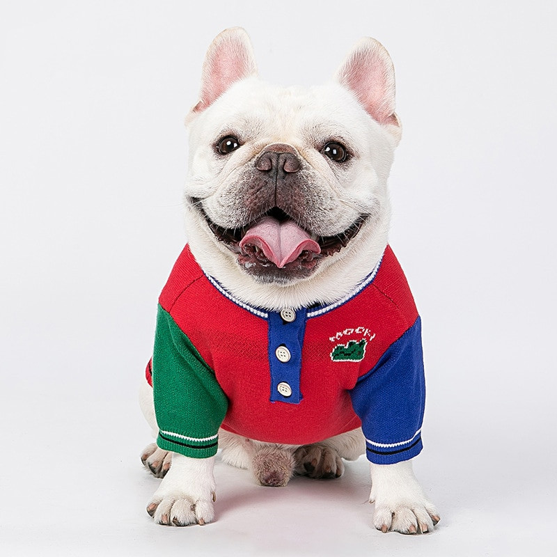 Câini drăguți, pulover de toamnă, cămașă pentru animale de companie caldă, pisică, îmbrăcăminte tricotată, costum pentru cățeluș, pisoi, haine de lux pentru chihuahua pentru buldog francez