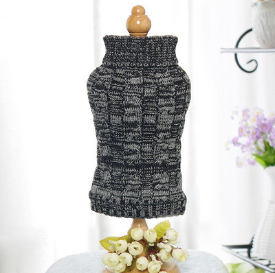 Pletený sveter pre psa a mačku, farebný dizajn s otočným vzorom, kabát a bunda pre šteniatka, zimné teplé oblečenie, 5 veľkostí, 4 farby