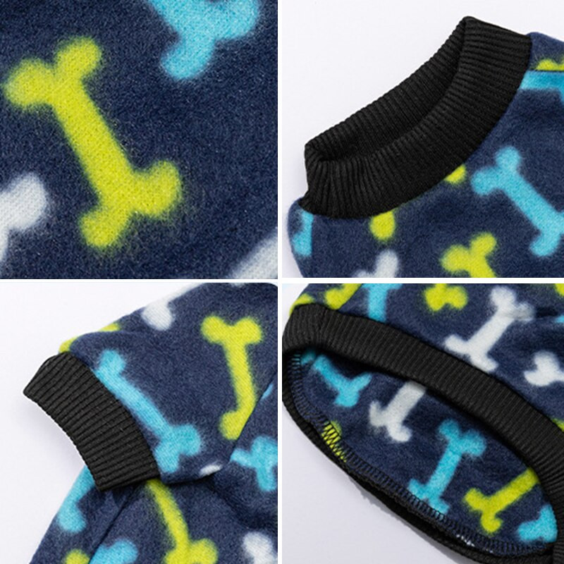 Šuniuko marškinėliai naminiams gyvūnėliams naminiams gyvūnėliams megztiniai Šunims Striukė šunų drabužiai Šilti drabužiai naminiams gyvūnėliams Mieli, patogūs marginti šunų marškinėliai su kaklu