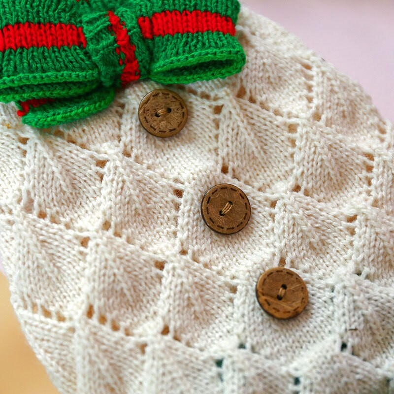 Pulovere cu fundă de lemn cu fundă Haine pentru câini Pulover pentru pisici Pulover pentru câini de talie mică.