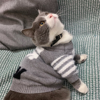 Котешки пуловер Пуловер за кучета Гъвкави модни дрехи за малки кучета за Коки Пудел Померан Шнауцер Теди Дрехи за домашни любимци Пуловери за кучета