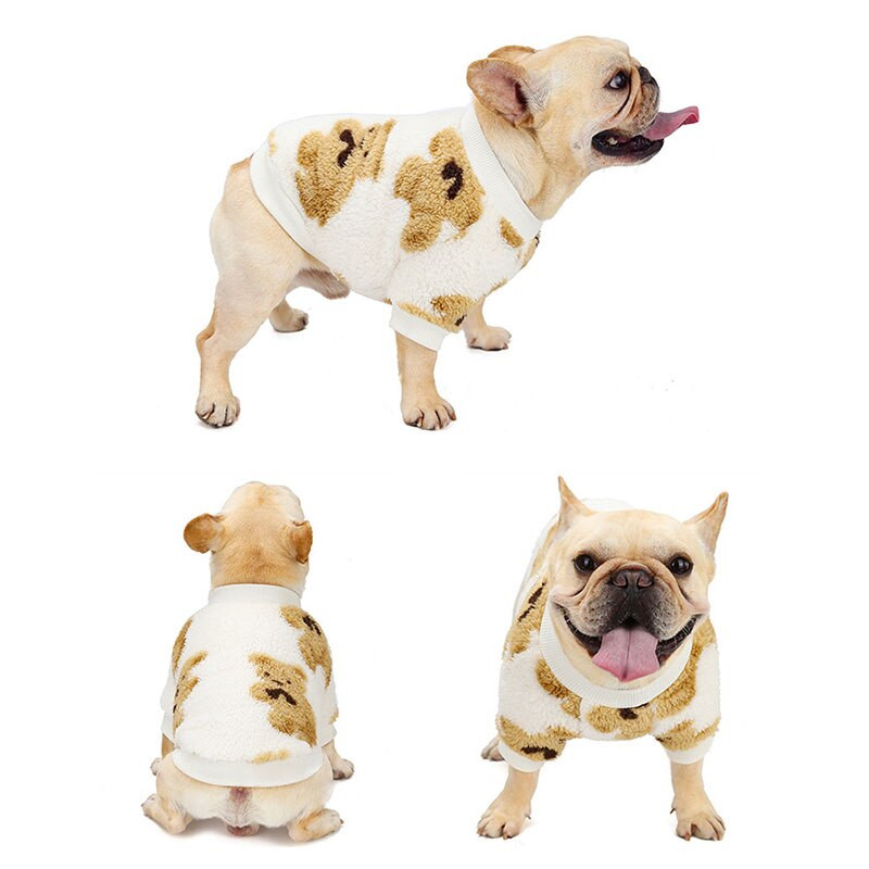 Haina caldă de iarnă pentru câini Hanorace cu ursuleț drăguț pentru câini de talie mică Chihuahua Bull Dog Pulover Jachetă Cățeluș Îmbrăcăminte pentru pisici Furnizor de animale de companie