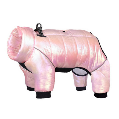 Îmbrăcăminte pentru câini de iarnă pentru animale de companie, impermeabilă, călduroasă, jachetă pentru câini, haine, guler încorporat, salopetă pentru cățeluș, îmbrăcăminte reflectorizantă pentru buldog francez.