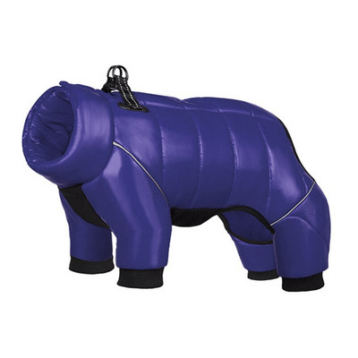 Îmbrăcăminte pentru câini de iarnă pentru animale de companie, impermeabilă, călduroasă, jachetă pentru câini, haine, guler încorporat, salopetă pentru cățeluș, îmbrăcăminte reflectorizantă pentru buldog francez.