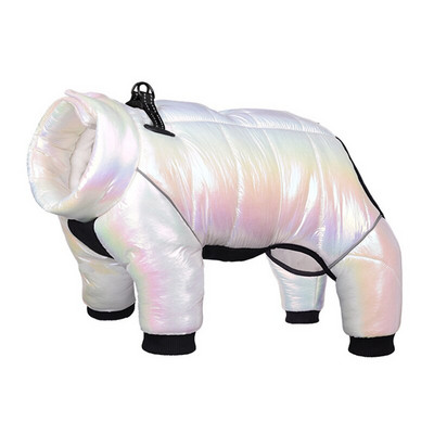 Îmbrăcăminte pentru câini de iarnă pentru animale de companie, impermeabilă, călduroasă, jachetă pentru câini, haine, guler încorporat, salopetă pentru cățeluș, îmbrăcăminte reflectorizantă pentru buldog francez.