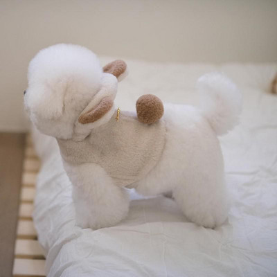 Panda Bear Cute Pet Dogs Ρούχα Winter Fleece Ζεστά παλτά για σκύλους με λουρί για μικρούς μεσαίους σκύλους Ρούχα Chihuahua Perro