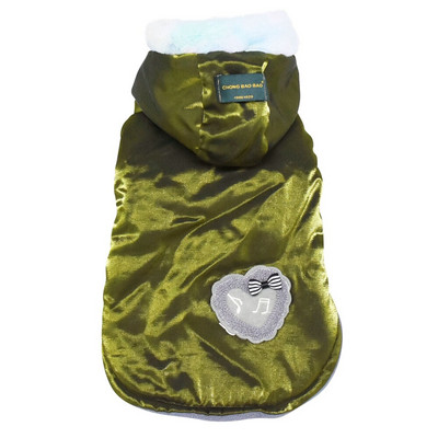 Soe koerajope lumekindel tuulekindel talvine külma ilmaga lemmikloomariided pehme fliisvooder soe paks polsterdatud kapuutsiga koera lumemantel