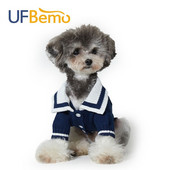 UFBemo Pulover pentru câini Pisică Jersey Haine Chien Cardigan Pulover pentru Chihuahua Mic Mediu Cățeluș de Crăciun Bleumarin Iarnă Bumbac