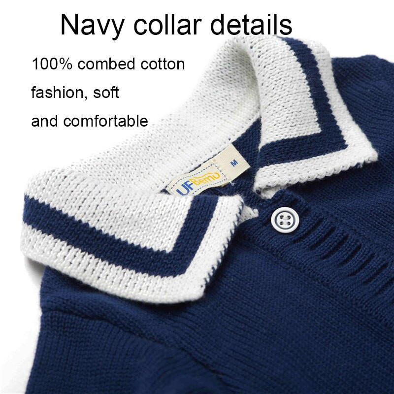 UFBemo Pulover pentru câini Pisică Jersey Haine Chien Cardigan Pulover pentru Chihuahua Mic Mediu Cățeluș de Crăciun Bleumarin Iarnă Bumbac