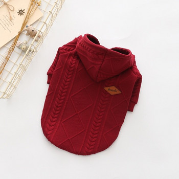 Puppy Cotton Coats with Zipper Jackets Pet Dog Winter Warm Cap Sweaters for Autumn Winter Solid Cloth Jacket for Chihuahua Cloth