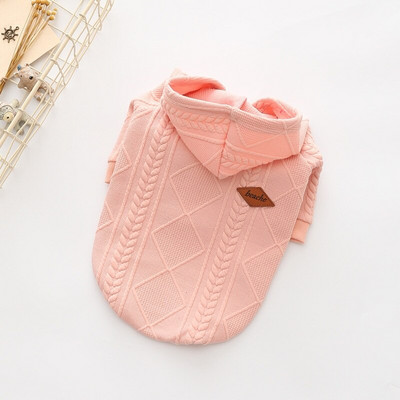 Bavlnené kabáty pre šteniatka so zipsom, bundy pre psov, zimné teplé čiapky, svetre na jeseň a zimu, jednofarebná látková bunda pre čivavu