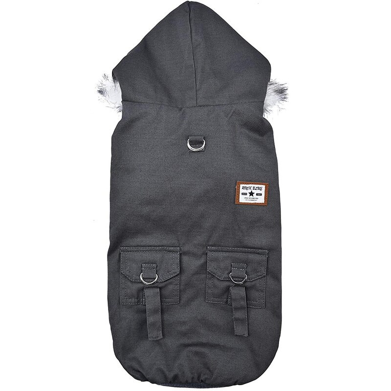 Talvine soe koerte kapuuts Trench Coat tuulekindel Parka kutsika jope Külma ilmaga koerte riided väikestele koertele Chihuahua Prantsuse buldog