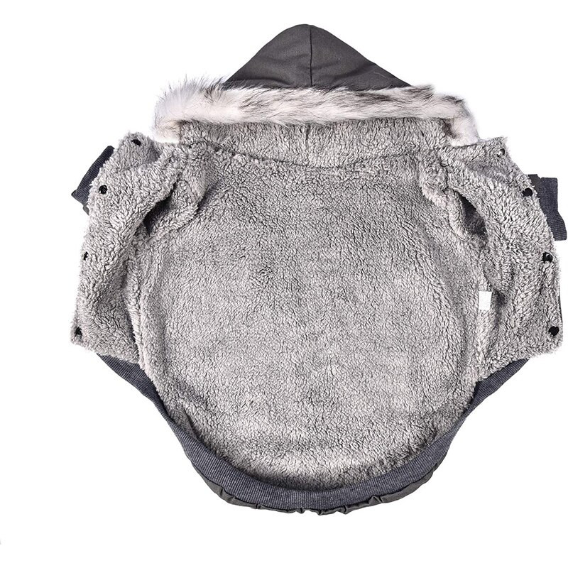 Talvine soe koerte kapuuts Trench Coat tuulekindel Parka kutsika jope Külma ilmaga koerte riided väikestele koertele Chihuahua Prantsuse buldog