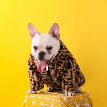 Ρούχα Fur Pet Coat Method Dog Fighting Μπουφάν για σκύλους μάρκας μόδας με ακρυλική επένδυση σε ευρωπαϊκό και αμερικανικό στυλ