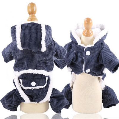 Lemmikloomakoera jope Paks karv Koerariided väikestele koertele Lemmikloomakasukas Soe talvine kutsikate riietus Yorkies Chihuahua velvetist riided