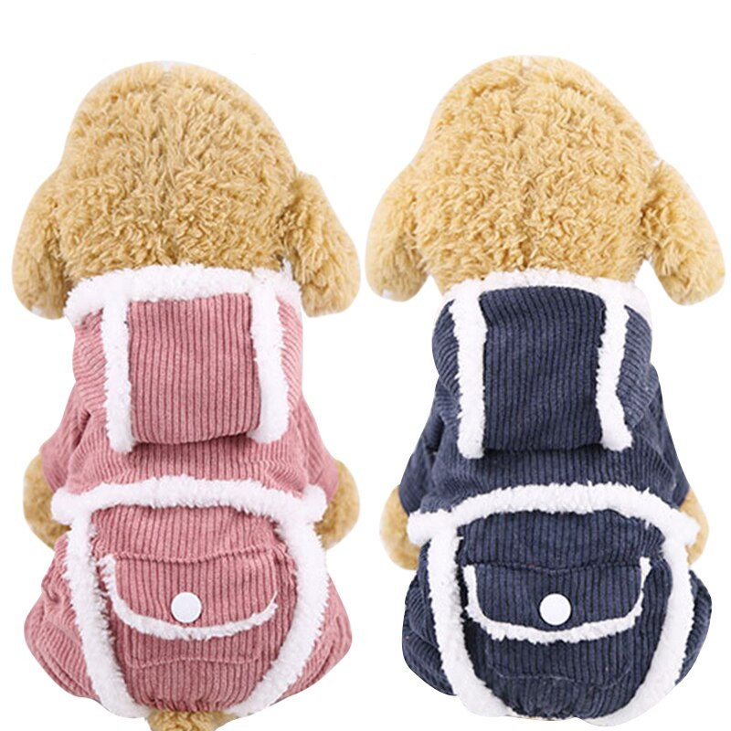 Lemmikloomakoera jope Paks karv Koerariided väikestele koertele Lemmikloomakasukas Soe talvine kutsikate riietus Yorkies Chihuahua velvetist riided