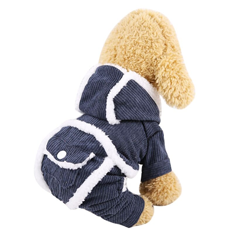 Lemmikloomakoera jope Paks karv Koerariided väikestele koertele Lemmikloomakasukas Soe talvine kutsikate riietus Yorkies Chihuahua velvetist riided