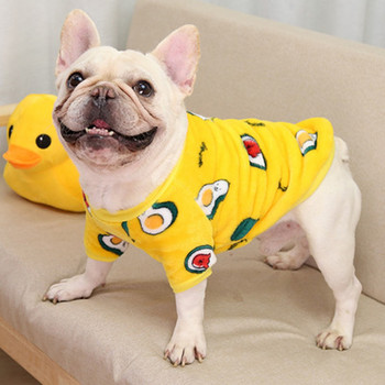 Μόδα γαλλικό μπουλντόγκ πουλόβερ Χειμερινά ρούχα για σκύλους Ζεστές πιτζάμες για μεσαίου μεγέθους σκύλους Ρούχα για κουτάβι Μπουφάν Μπουφάν για κατοικίδια Ρούχα πατημασιά