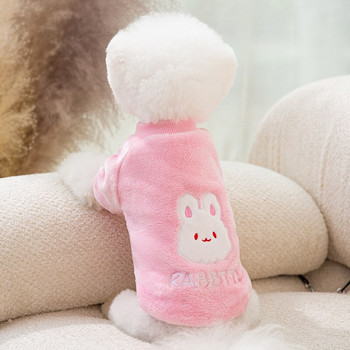 Γλυκό πουλόβερ για κατοικίδια Φθινόπωρο Χειμώνας Μεσαία Ρούχα για σκύλους Ζεστά βελούδινα χαριτωμένα φούτερ Γατάκι κουτάβι μόδας πουλόβερ Poodle Yorkie