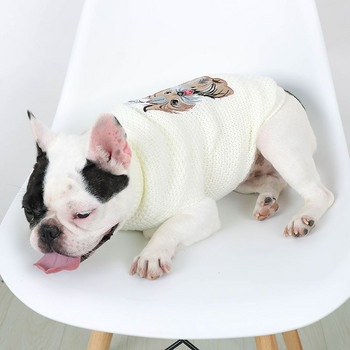 Пуловери за домашни кучета Зимни дрехи за домашни любимци за малки кучета Топъл пуловер Облекло за дрехи за котки Дрехи Вълнена мека тениска за кучета Яке